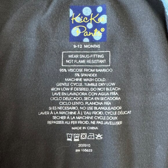 KICKEE PANTS Zip Footie Romper Boys 9-12 Mos Bamboo Gray Stone Paddles + Canoe - Picture 8 of 8